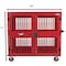 American Hawk Industrial Security Cart 60'' W x 25'' D x 54'' H - Locking Utility Cart With Adjustable Shelf AH1551RED - alternate 3
